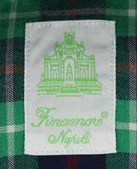 Finamore Napoli Green Plaid Shirt - Extra Slim - (F19187) - Parent