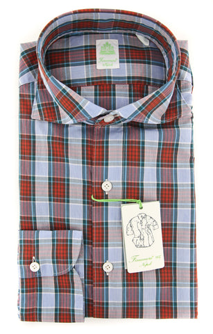 Finamore Napoli Red Shirt - Extra Slim
