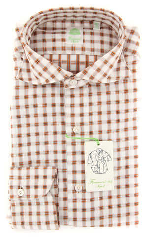 Finamore Napoli Cream Shirt - Extra Slim