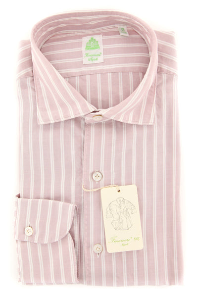 Finamore Napoli Pink Striped Shirt - Extra Slim - (201802236) - Parent