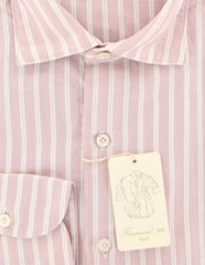 Finamore Napoli Pink Striped Shirt - Extra Slim - (201802236) - Parent