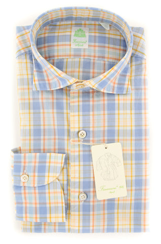 Finamore Napoli Orange Shirt - Extra Slim