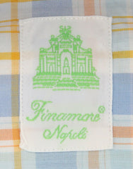 Finamore Napoli Orange Plaid Shirt - Extra Slim - (FN17613) - Parent