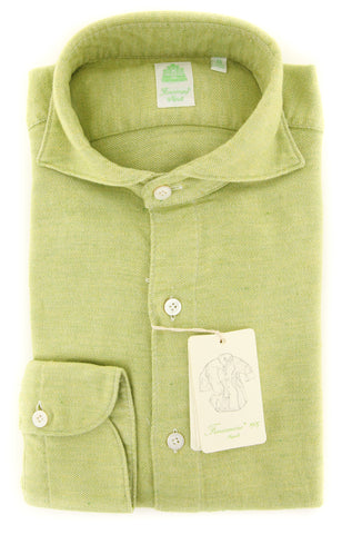 Finamore Napoli Green Shirt - Extra Slim