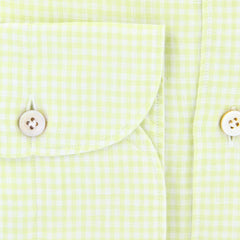 Finamore Napoli Yellow Check Shirt - Extra Slim - (FN-TOKYO4069803) - Parent