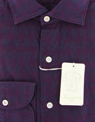 Finamore Napoli Purple Fancy Shirt - Extra Slim - (2018031317) - Parent