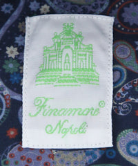 Finamore Napoli Navy Blue Paisley Shirt - Extra Slim - (2018022824) - Parent