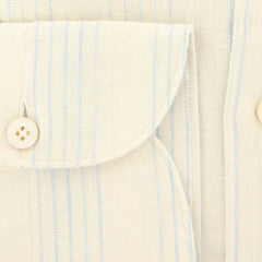 Finamore Napoli Cream Striped Shirt - Extra Slim - (201802268) - Parent