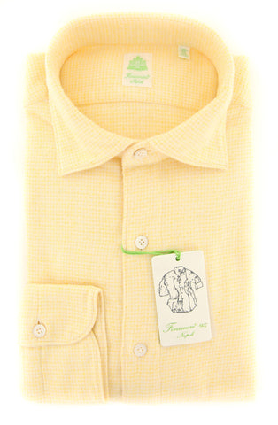 Finamore Napoli Yellow Shirt - Extra Slim