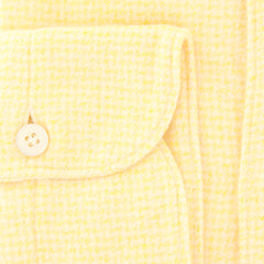 Finamore Napoli Yellow Houndstooth Shirt - Extra Slim - (FN-TOKYO5103001) - Parent