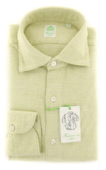 Finamore Napoli Light Green Shirt - Extra Slim - (K18189) - Parent