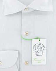 Finamore Napoli Light Blue Solid Shirt - Extra Slim - (2018030216) - Parent