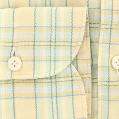 Finamore Napoli Yellow Plaid Shirt - Extra Slim - (2018022622) - Parent
