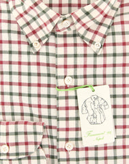 Finamore Napoli Cream Check Shirt - Extra Slim - (201802282) - Parent