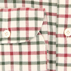 Finamore Napoli Cream Check Shirt - Extra Slim - (201802282) - Parent