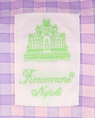 Finamore Napoli Pink Check Shirt - Extra Slim - (201802288) - Parent