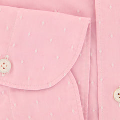 Finamore Napoli Pink Polka Dot Cotton Shirt - Extra Slim - (PD) - Parent