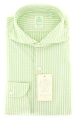 Finamore Napoli Light Green Fancy Shirt-Extra Slim-15.5/39-(2018031323)