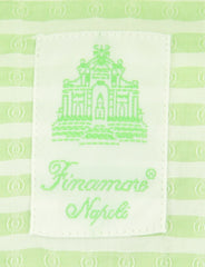 Finamore Napoli Green Striped Shirt - Extra Slim - (FNTOKYO8018716) - Parent