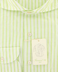 Finamore Napoli Light Green Shirt - Extra Slim - (K18188) - Parent