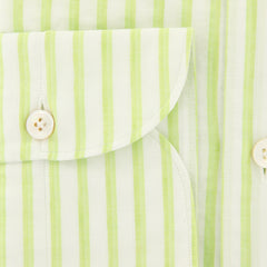 Finamore Napoli Light Green Shirt - Extra Slim - (K18188) - Parent