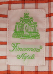 Finamore Napoli Red Window Pane Shirt - Extra Slim - (2018022624) - Parent