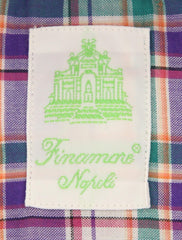 Finamore Napoli Purple Plaid Cotton Shirt - Extra Slim - (I5) - Parent
