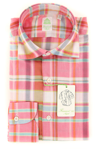 Finamore Napoli Pink Shirt - Extra Slim