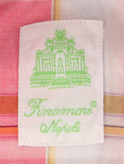 Finamore Napoli Pink Plaid Shirt - Extra Slim - (2018022726) - Parent