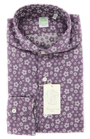 Finamore Napoli Purple Shirt - Extra Slim