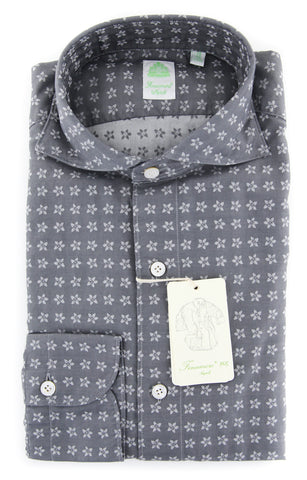 Finamore Napoli Gray Shirt - Extra Slim