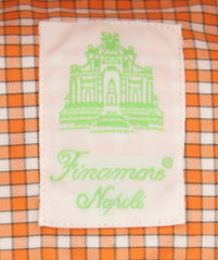 Finamore Napoli Orange Plaid Shirt - Extra Slim - (201802279) - Parent
