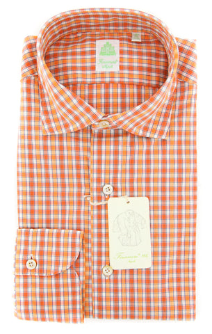 Finamore Napoli Orange Shirt - Extra Slim