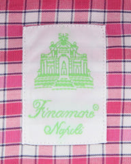 Finamore Napoli Pink Check Shirt - Extra Slim - (201802275) - Parent