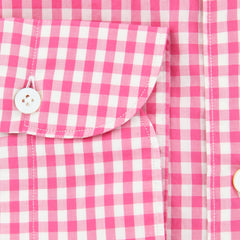 Finamore Napoli Pink Check Shirt - Extra Slim - (201802274) - Parent