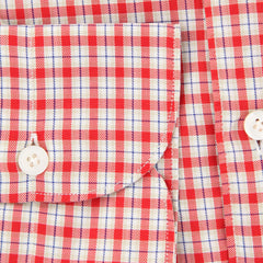 Finamore Napoli Red Plaid Shirt - Extra Slim - (201802277) - Parent