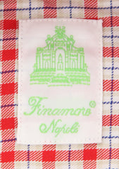 Finamore Napoli Red Plaid Shirt - Extra Slim - (201802277) - Parent