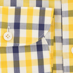 Finamore Napoli Yellow Plaid Shirt - Extra Slim - (FN81204) - Parent