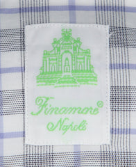 Finamore Napoli White Plaid Shirt - Extra Slim - (2018022312) - Parent