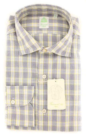 Finamore Napoli Navy Blue Shirt - Extra Slim