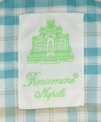 Finamore Napoli Turquoise Shirt - Extra Slim - (FN829177) - Parent