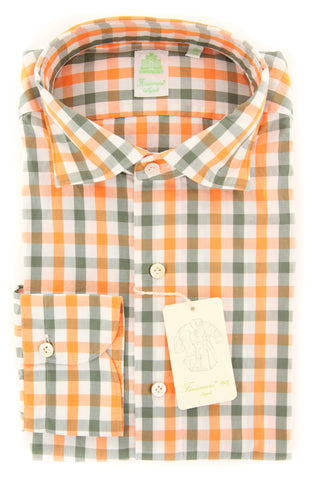 Finamore Napoli Orange Shirt - Extra Slim