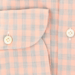 Finamore Napoli Orange Plaid Shirt - Extra Slim - (2018022617) - Parent