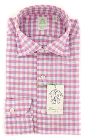 Finamore Napoli Pink Shirt - Extra Slim