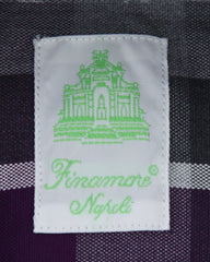 Finamore Napoli Purple Plaid Shirt - Extra Slim - (F111186) - Parent
