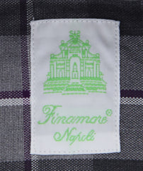 Finamore Napoli Purple Plaid Shirt - Extra Slim - (2018022811) - Parent