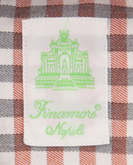 Finamore Napoli Red Plaid Shirt - Extra Slim - (2018030210) - Parent
