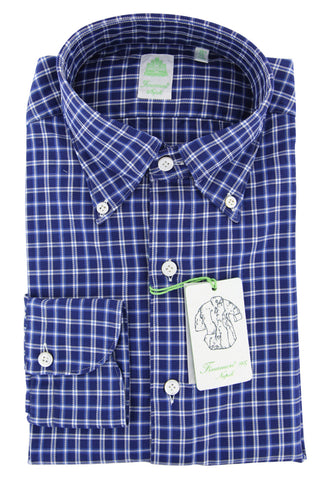 Finamore Napoli Navy Blue Shirt - Extra Slim
