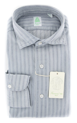 Finamore Napoli Gray Shirt - Extra Slim