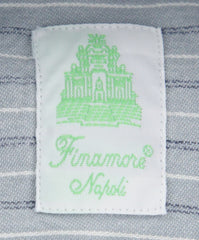 Finamore Napoli Gray Striped Shirt - Extra Slim - (FN850010) - Parent